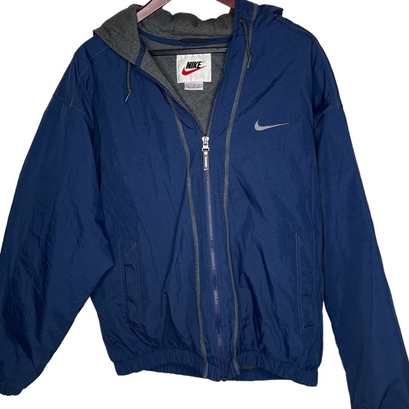 Nike Jackets & Coats Mens Vintage Navy Blue Nike Puffer Jacket Coat